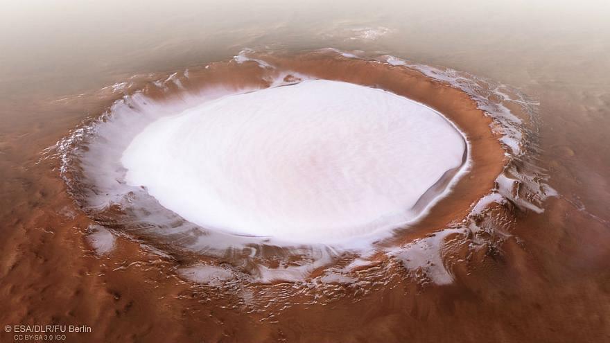 زمستان شگفت انگیز مریخ + تصاویر