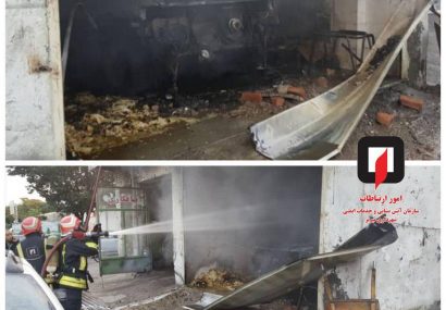 آتش سوزی سه دستگاه خودرو در جاده تبریز آذرشهر