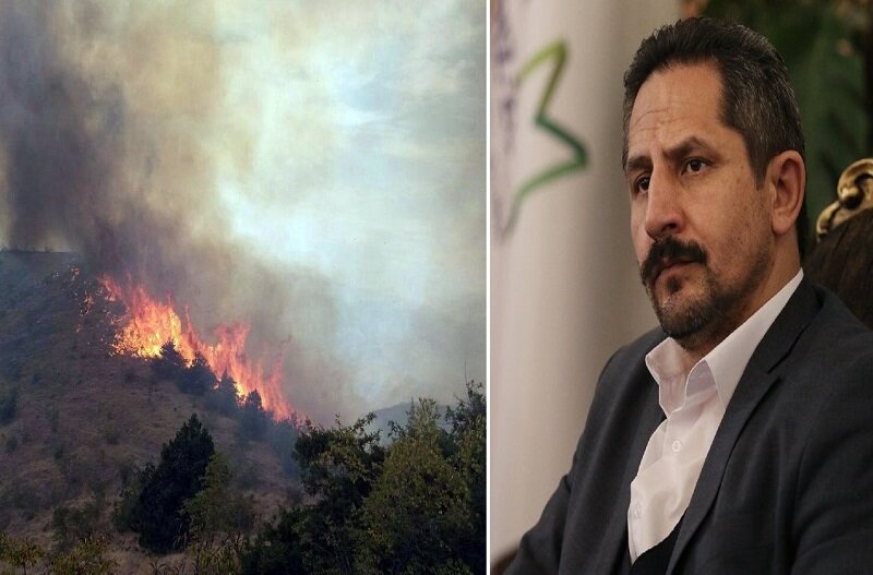آتش نشانان تبریز برای اطفای حریق جنگل های ارسباران اعزام شدند