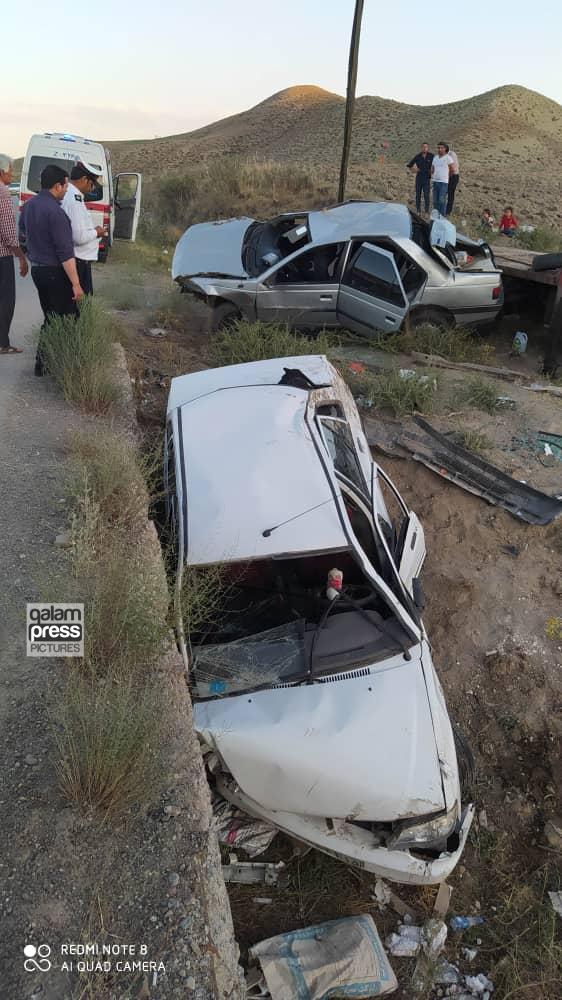 سانحه رانندگی در محور ورزقان خواجه ، ده مصدوم و یک فوتی برجای گذاشت
