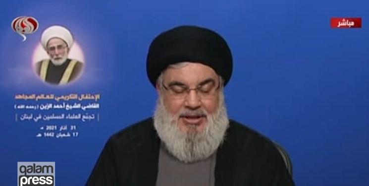 سید حسن نصرالله: محور صهیونیستی-آمریکایی همچنان به دنبال تحقق رؤیای از نیل تا فرات است