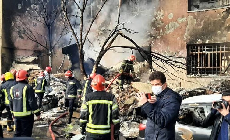 عکس های سقوط هواپیمای جنگنده در تبریز