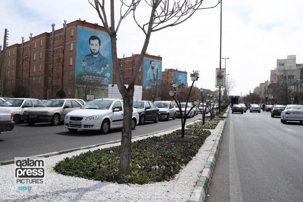 زیباسازی میدان ابوریحان و خیابان سلیمان خاطر