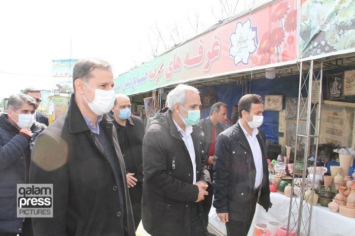بازدید فرماندار تبریز از ایستگاه راهنمای مسافران نوروزی شهرداری منطقه ۶