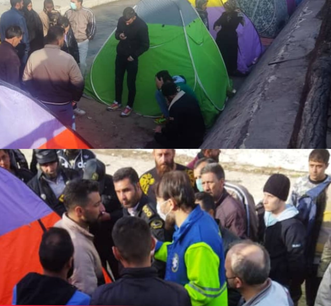گاز زغال جان یک زن و شوهر را در چادر گرفت