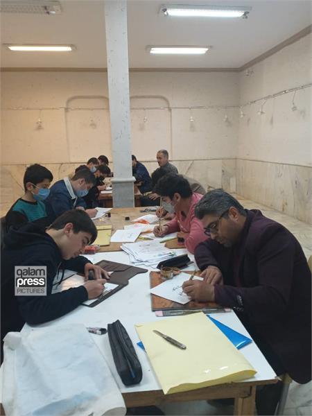 برگزاری آزمون سراسری انجمن خوشنویسان در شهرستا ن سراب