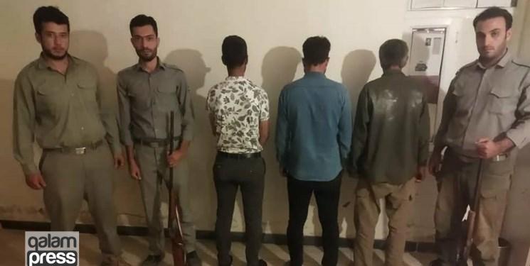 دستگیری شکارچیان متخلف کل وحشی در پارک ملی کنتال