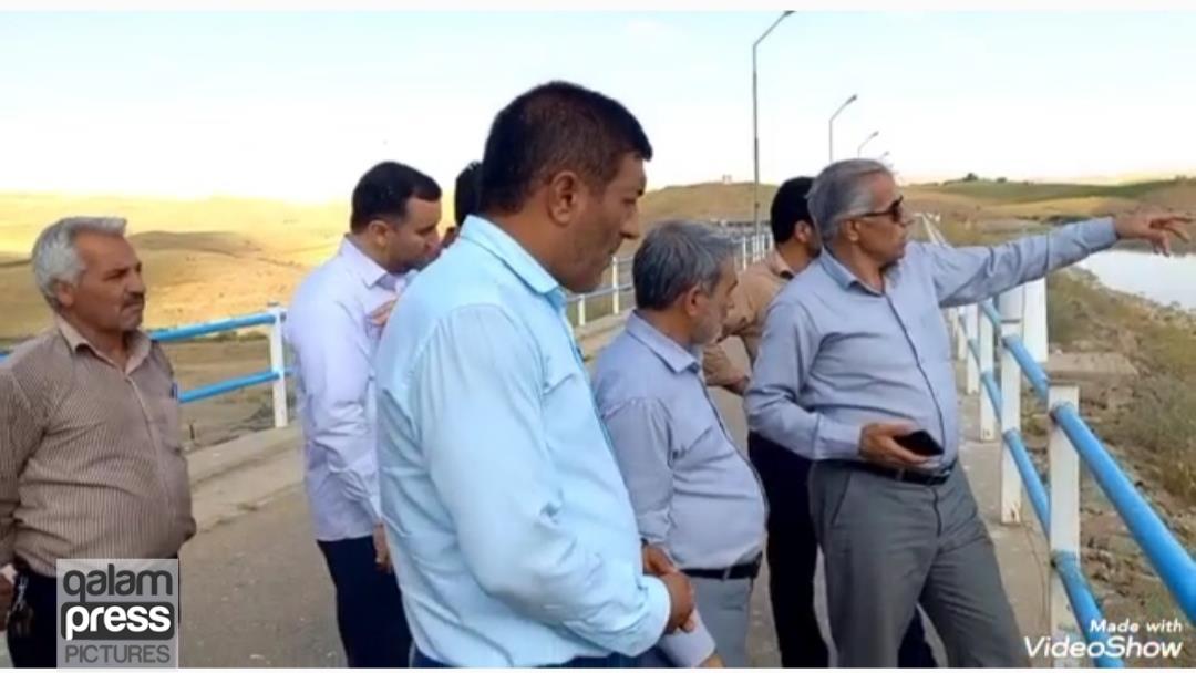 بازدید فرماندار ملکان از سد شهید کاظمی بوکان