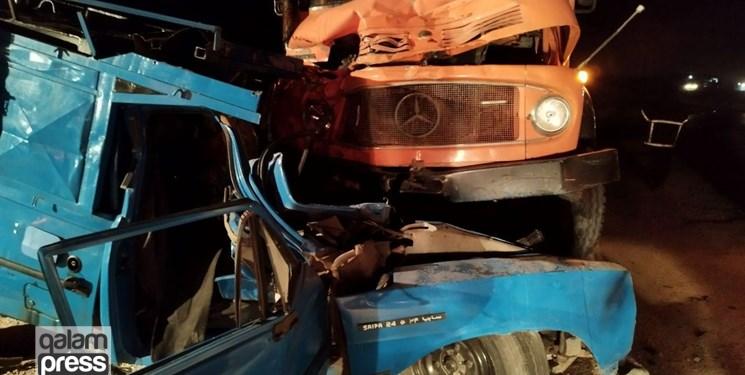برخورد کامیون با نیسان در محور عجبشیر- آذرشهر ۲ نفر فوتی برجای گذاشت