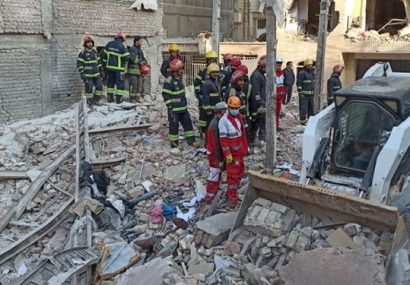 انفجار ساختمان در تبریز/۳ خانه به طور کامل تخریب با ۵ کشته