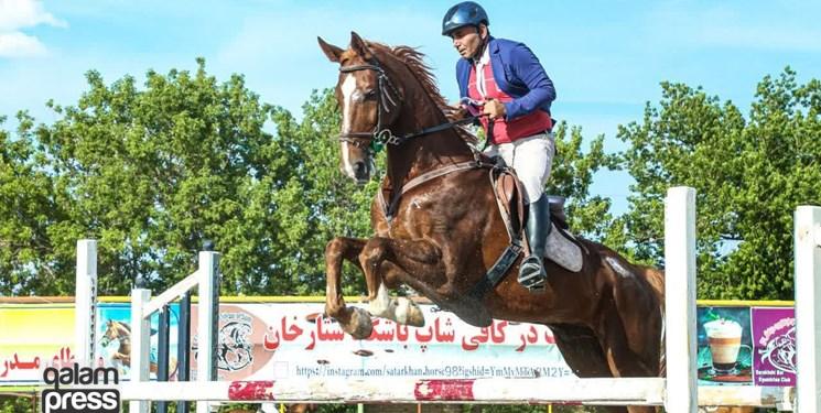 مسابقات پرش با اسب استان آذربایجانشرقی برگزار شد