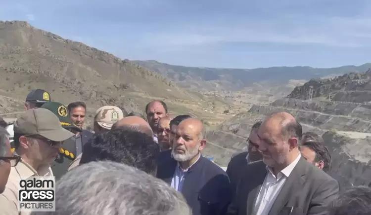 وزیر کشور از سدهای خداآفرین و قیزقلعه سی در نوار مرزی ایران و آذربایجان بازدید کرد