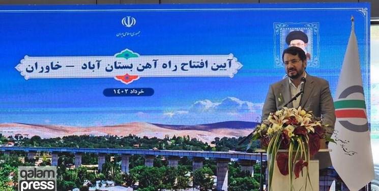 وزیر راه: راه‌آهن بستان‌آباد- خاوران سبزترین پروژه ریلی ایران است