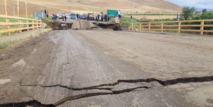 خسارت سیل به ۵۰ کیلومتر راه و ۹ پل در  اهر