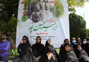 تشییع شهید مدافع امنیت «امیر حسین‌پور» در تبریز