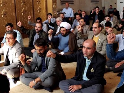 تجمع دانشگاهیان دانشگاه صنعتی سهند در حمایت از جبهه مقاومت