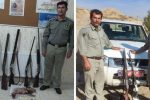 دستگیری ۲ گروه از شکارچیان غیرمجاز در مناطق حفاظت شده مراغه
