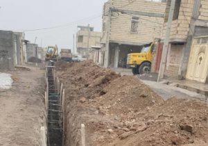 عملیات تکمیل شبکه فاضلاب شهرستان میانه با شتاب در حال اجرا است