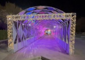 طراحی، تهیه و نصب اولین تونل نوری در شهر تبریز با معماری خاص در پارک ولیعصر (عج)