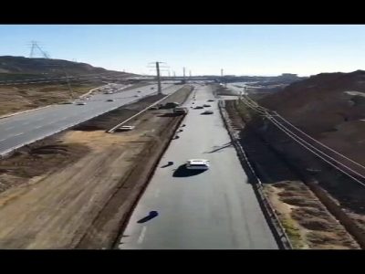 اجرای زیرسازی یک کیلومتر از پروژه آسفالت ریزی اتوبان پاسداران