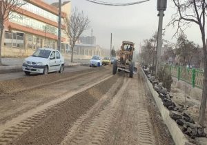 اتمام تراش آسفالت بلوار ملاصدرا توسط شهرداری منطقه ۲