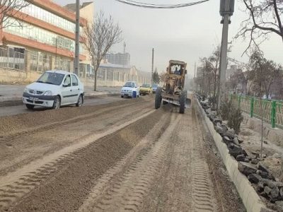 اتمام تراش آسفالت بلوار ملاصدرا توسط شهرداری منطقه ۲