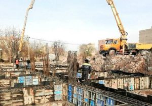 بتن ریزی فونداسیون خانه مادر و کودک پارک حکیم نباتی