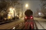 بهره مندی از ۷۳۲ هزار لیتر محلول یخ زدا در معابر شهری تبریز طی شبانه‌روز اخیر