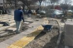 آغاز سنگفرش پیاده‌روهای بلوار جمهوری اسلامی