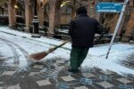 برف روبی پارکها و بوستانهای سطح شهرداری منطقه یک