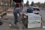 تعمیر و بهسازی ماهانه ۱۵۰ باکس زباله در حوزه جنوب غرب تبریز
