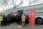 اسقرار و فعالیت کلینیک سیار در راستای پویش ملی سلامت