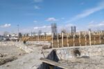 اتمام بتنریزی ستونهای ساختمان باسواش در پروژه «بهشت ماندگار»