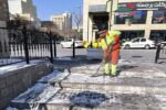 یخ زدایی و محلول پاشی محلات سطح حوزه