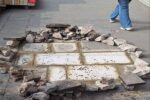 مرمت و اصلاح سنگفرش معابر، توسط شهرداری منطقه ۸