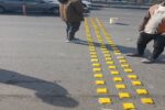 ایمن سازی سرعتکاه ها با نصب گل میخ در سطح شهرداری منطقه ۵