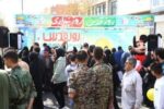 برپایی غرفه فرهنگی در مسیر راهپیمایی روز قدس