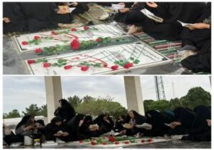 مراسم غبارروبی گلزار شهدای گمنام قراملک