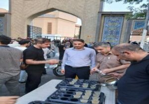 برپایی ایستگاه صلواتی به مناسبت اربعین شهدای اقتدار ایران