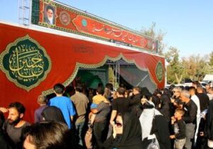 برپایی موکب جنت الحسین در گلزار شهدای وادی رحمت