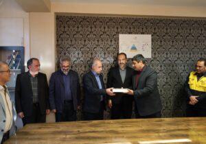 مراسم تکریم و معارفه مدیر امور برق اندیشه برگزار شد