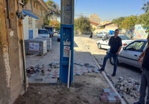بهسازی محوطه و معابر اطراف مسجد اعظم المهدیه شنب غازان