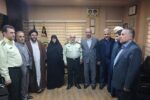 دیدار اعضای شورای شهر تبریز به همراه شهردار منطقه ۸ با رئیس کلانتری ۱۶ تبریز