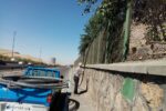 لوله گذاری شبکه آبیاری قطره ای در تفرجگاه جنگلی صائب تبریزی