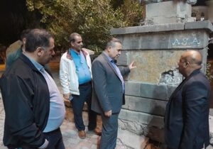 مجسمه چاپار در کنار پل قاری نصب می‌شود