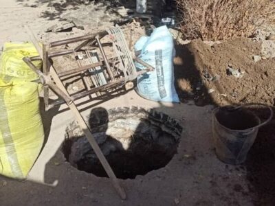 حفر چاه جذبی در بلوار چایکنار