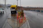 نوسازی و نصب تجهیزات ترافیکی در اتوبان پاسداران