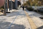 اجرای سنگفرش پیاده رو های خیابان باغشمال