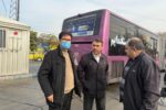 بازدید جمعی از مدیران حمل و نقل شهرداری و پلیس راهور از BRT تبریز جهت حل مشکلات این مسیر