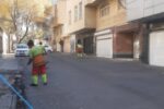 تداوم فعالیت نیروهای خدمات شهری تبریز در روزهای تعطیلی ناشی از آلودگی هوا